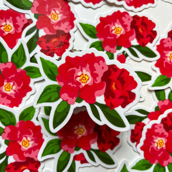 Red Rose - Spring Flower Sticker