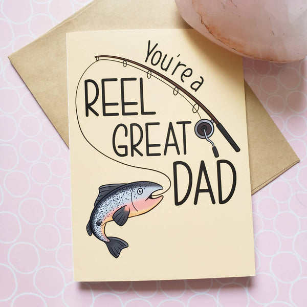 You're a Reel Great Dad 5x7" Greeting Card - Shop Motif