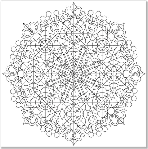 Kaleidoscope Designs Artist's Coloring Book