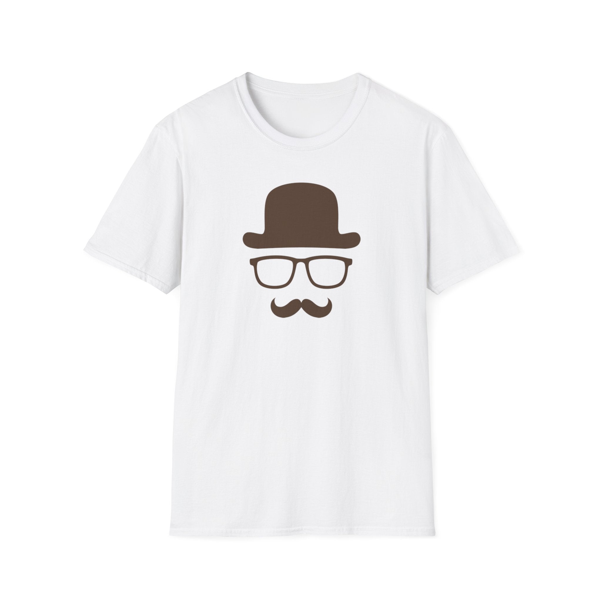 Man with Glasses Softstyle T-Shirt