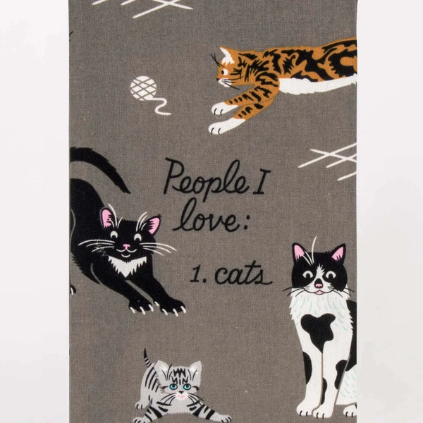 People I Love: Cats Dish Towel