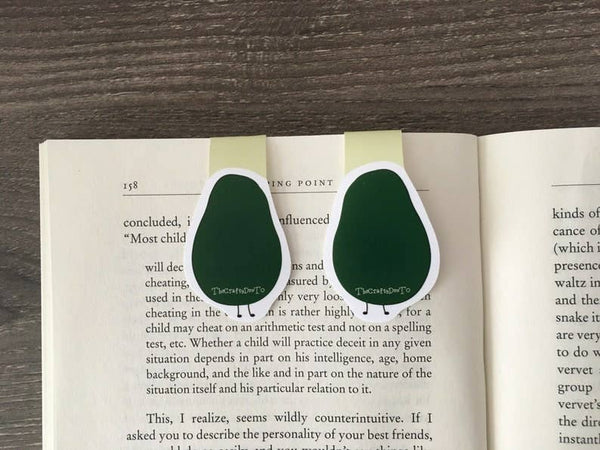 Avocado Magnetic Bookmark Set