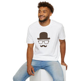 Man with Glasses Softstyle T-Shirt 