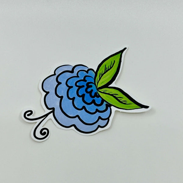 Whimsical Flower - Blue