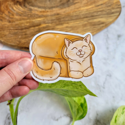 Cat Loaf 3" Vinyl Sticker