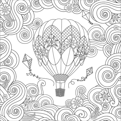 Boho Dreams Adult Coloring Book