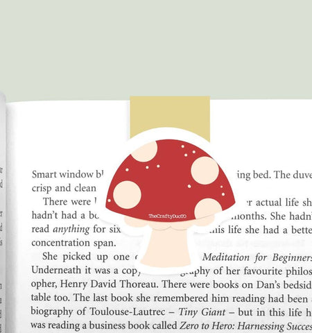 Mushroom Magnetic Bookmark