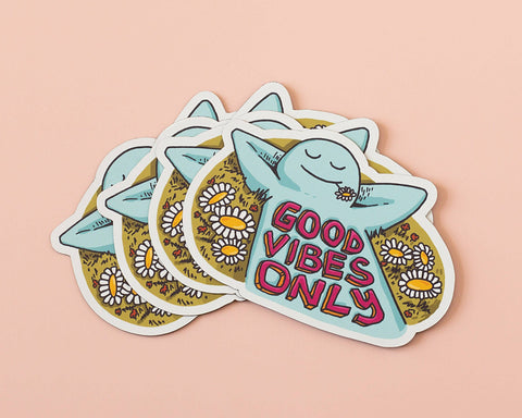 Good Vibes Only Vinyl Sticker