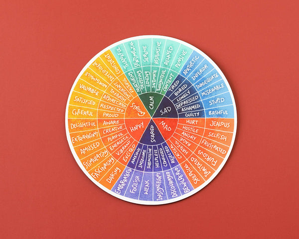 Feelings Wheel Vinyl Sticker