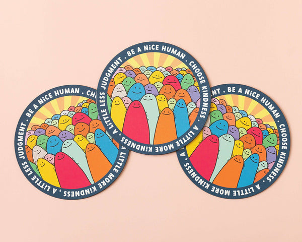 Be a Nice Human Vinyl Sticker