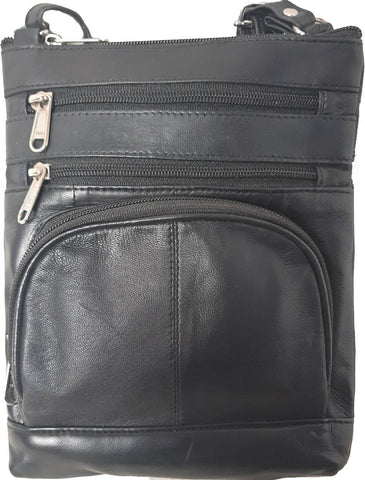 Genuine Lambskin Leather Women's Slim Cross Body Bag