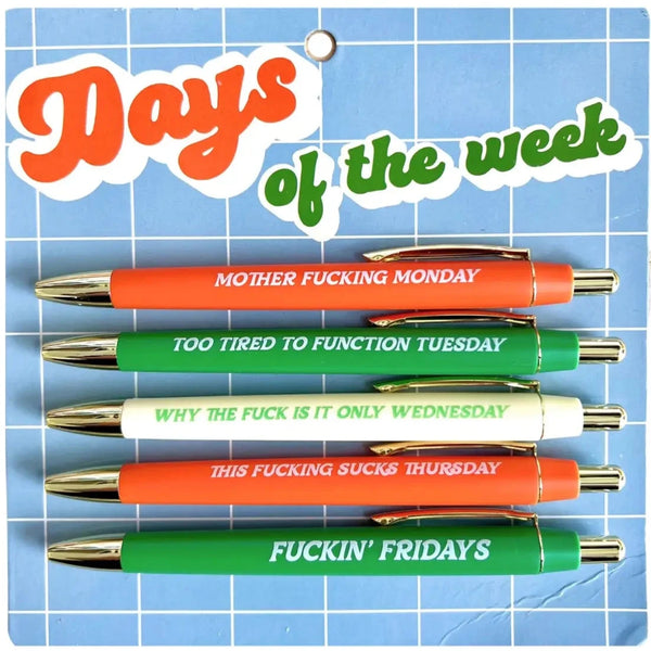 FUN CLUB - Days of the Week Pen Set