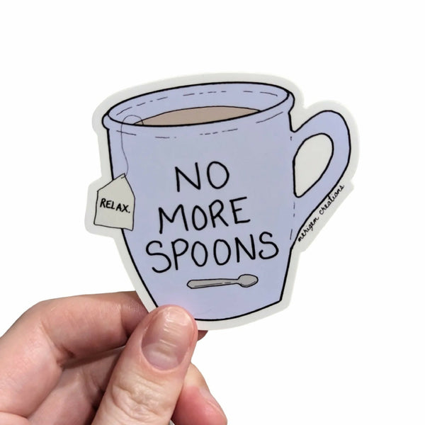 No More Spoons vinyl sticker