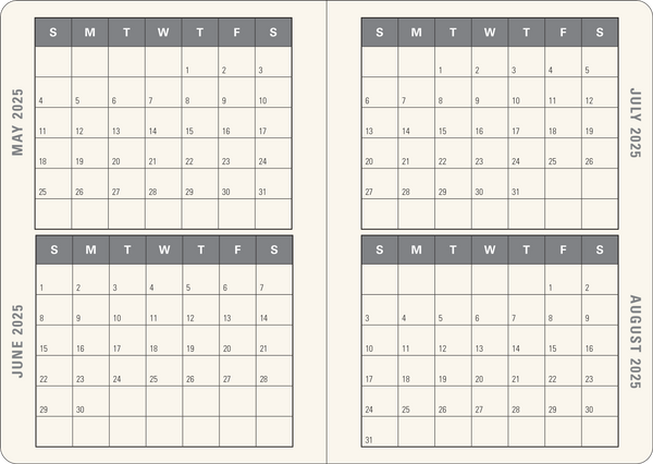 2025 Mushrooms Weekly Planner