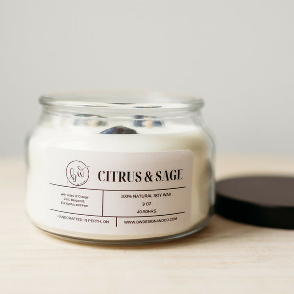 Citrus & Sage Soy Candle - 9oz