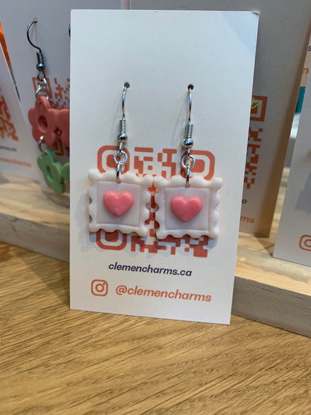 Love Stamp Earrings