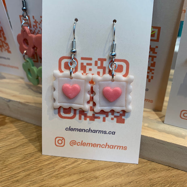 Love Stamp Earrings