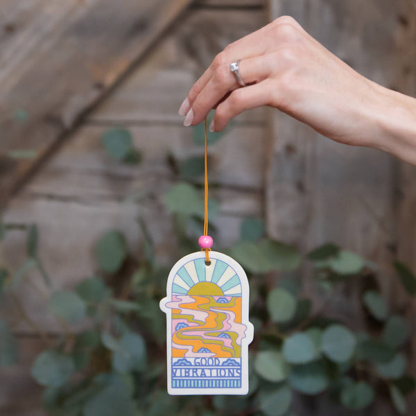 Good Vibrations by Elizabeth Olwen Air Freshener