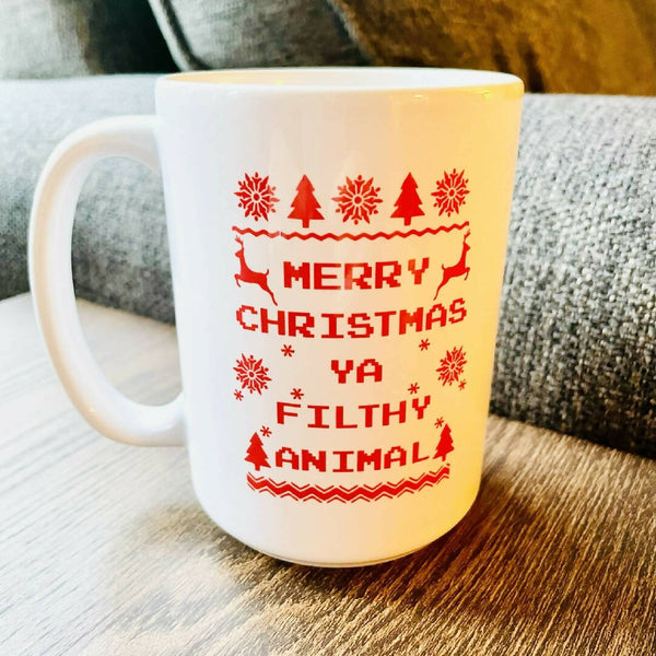 Merry Christmas Ya Filthy Animal Mug