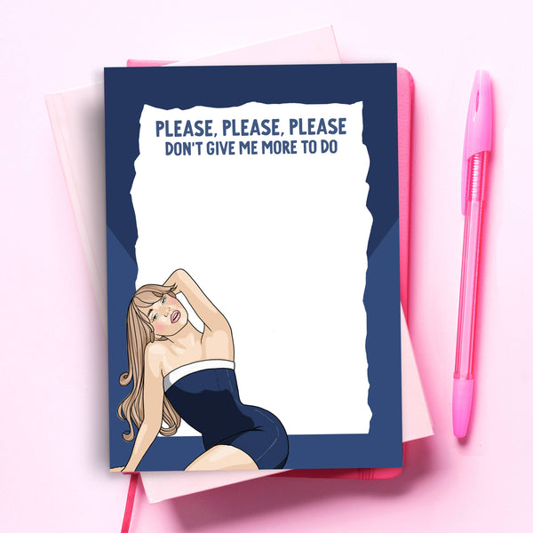 Sabrina Carpenter Funny Notepad - Pop Culture Stationery