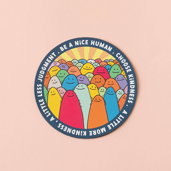 Be a Nice Human Vinyl Sticker