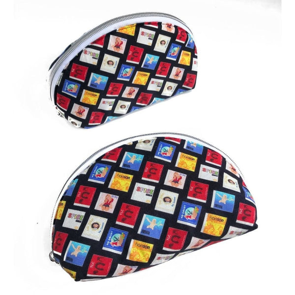 90s CD Print Zippered Pouch