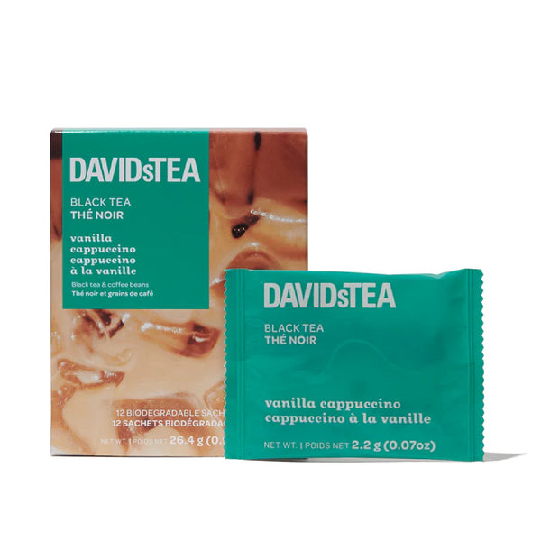 David's Tea - Vanilla Cappuccino Pack of 12 Tea Sachets