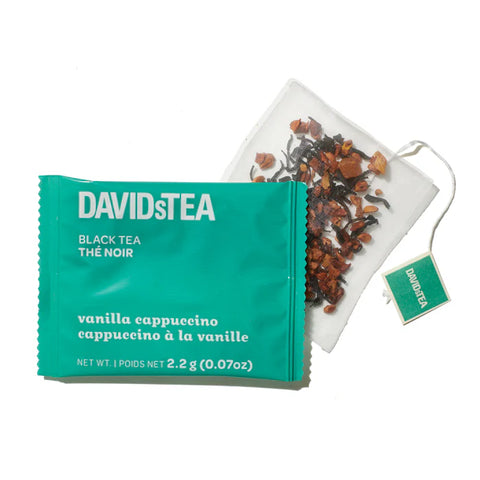 David's Tea - Vanilla Cappuccino Pack of 12 Tea Sachets