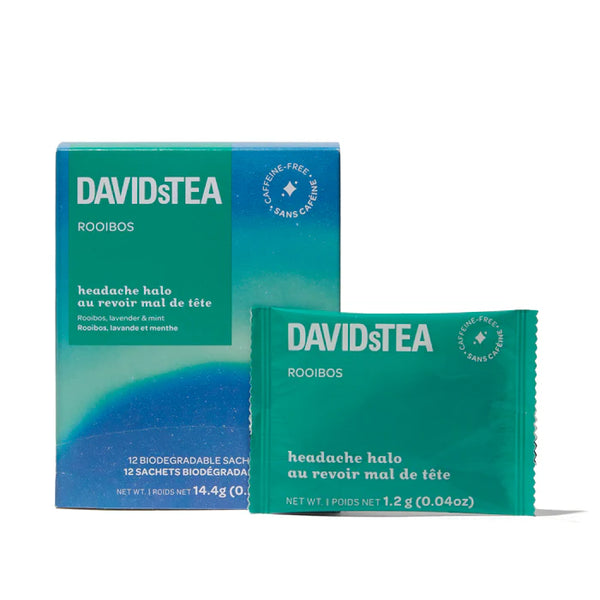 David's Tea - Headache Halo Pack of 12 Tea Sachets