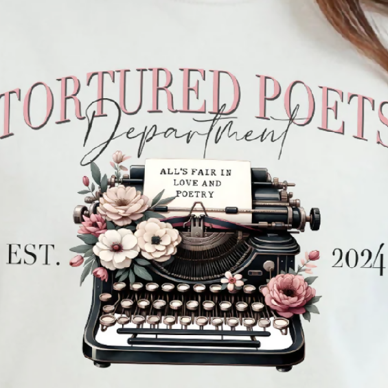 TTPD Typewriter White T-shirt