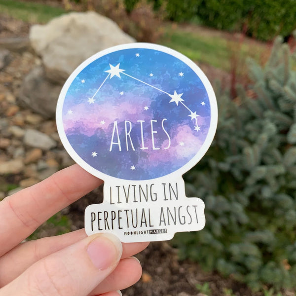 Aries Zodiac Vinyl Sticker