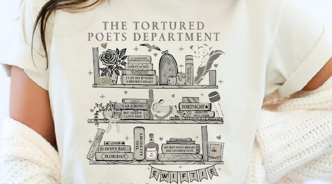 TTPD as Books Sport Grey/Sand T-shirt