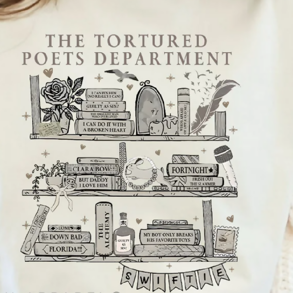 TTPD as Books Sport Grey/Sand T-shirt