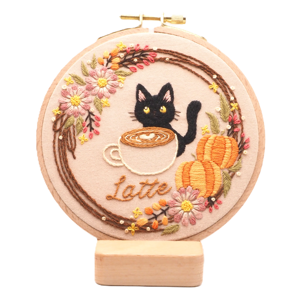 DIY Embroidery Kit (Pumpkin Latte)