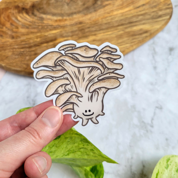 Oyster Mushroom 3" Vinyl Sticker