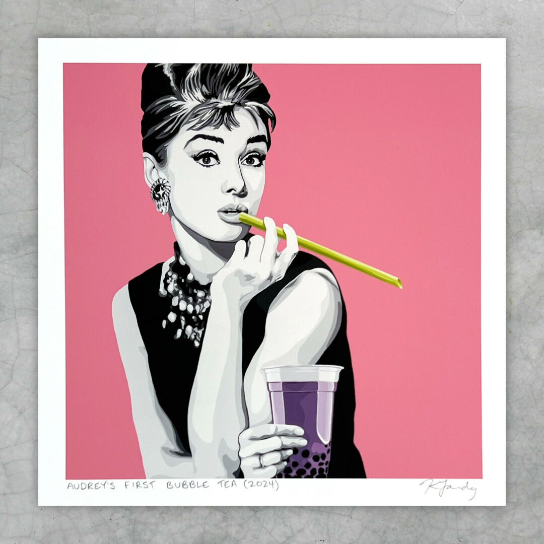 Audrey's First Bubble Tea art print (2 sizes)