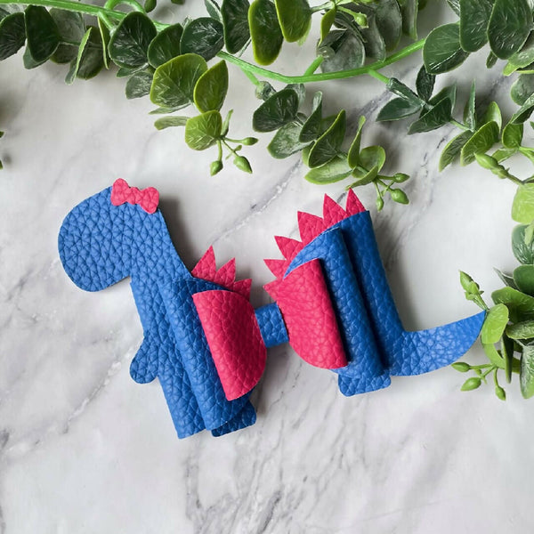 Dinosaur Blue - Novelty Bow