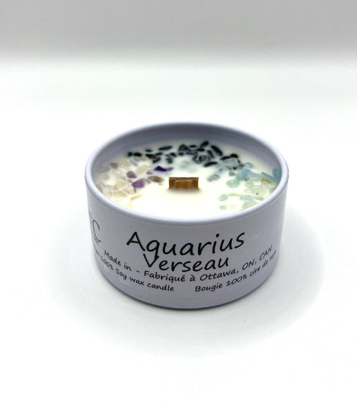 Aquarius Zodiac Candle 2oz