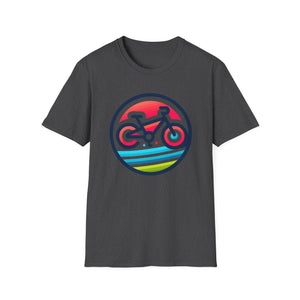 Red & Black Bike 100% Polyester T-Shirt 