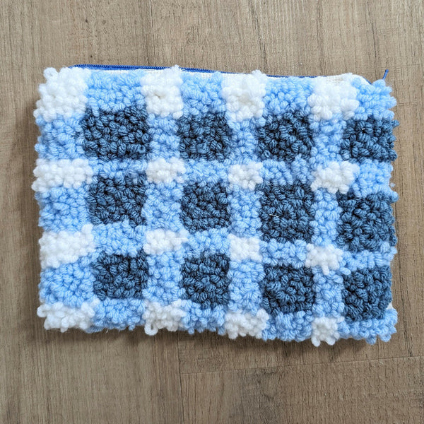 Blue Gingham Pouch