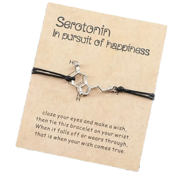 Serotonin in the Pursuit of Happiness  Wish Bracelet