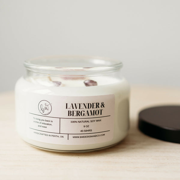 Lavender & Bergamot Soy Candle - 9oz