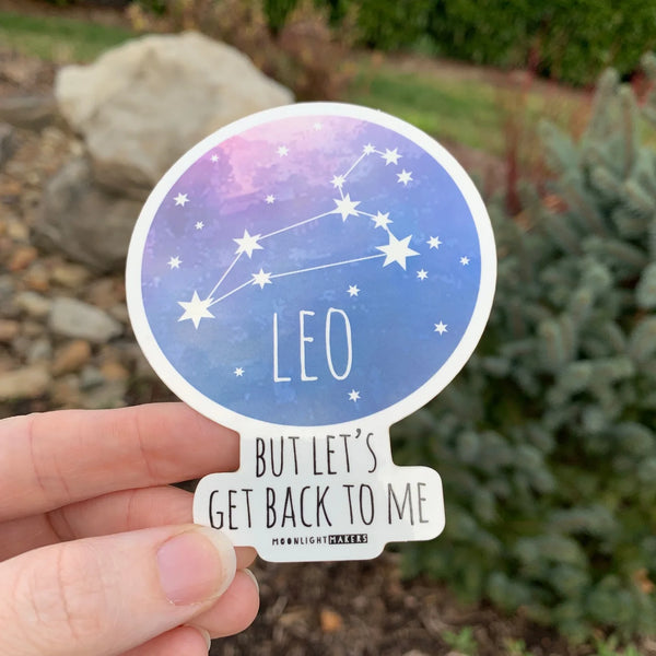 Leo Zodiac Vinyl Sticker