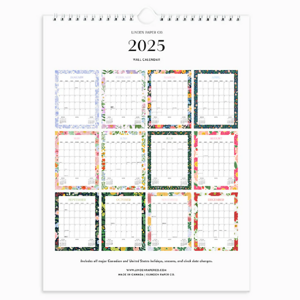 Linden Paper Co 2025 Calendar