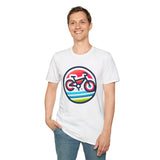 Red & Black Bike 100% Polyester T-Shirt 