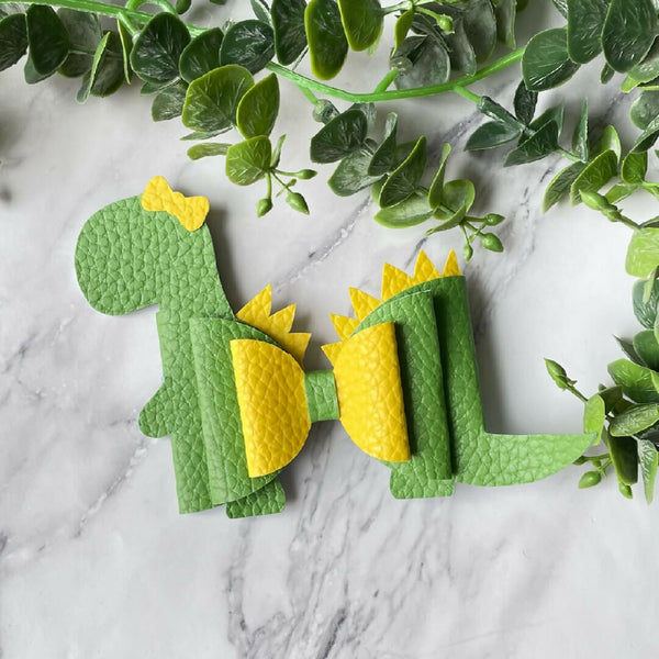 Dinosaur Green - Novelty Bow