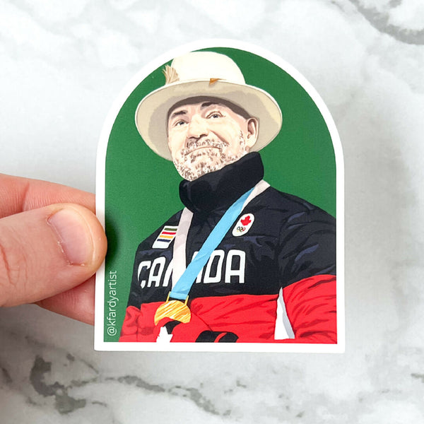 Gord Downie gold medal sticker