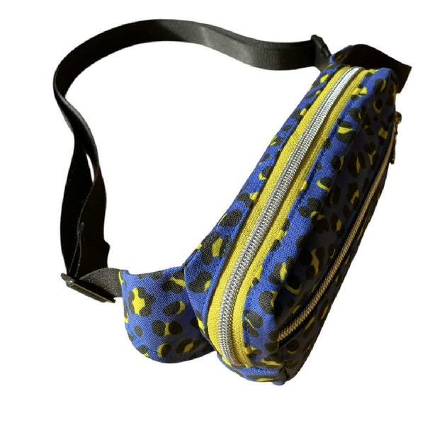 Blue Leopard Belt Bag