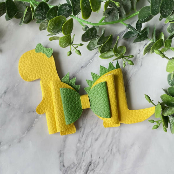 Dinosaur Yellow - Novelty Bow