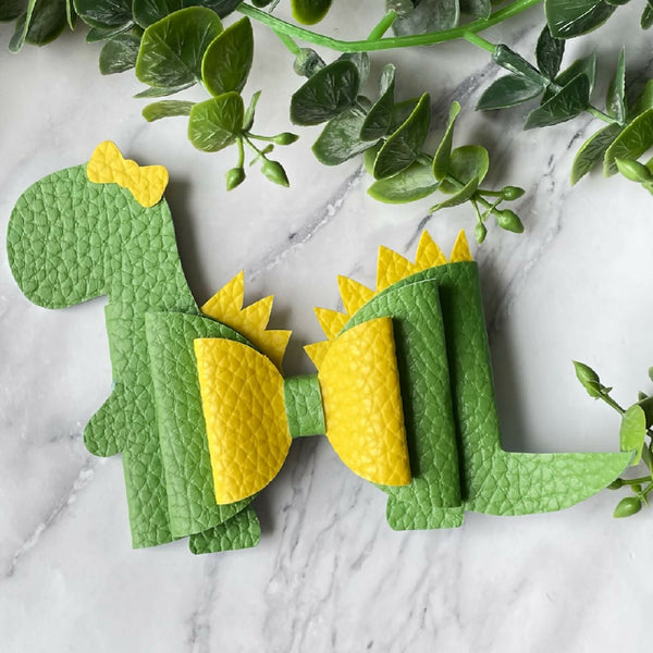 Dinosaur Green - Novelty Bow